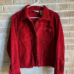 Women's Red Corduroy Jacket